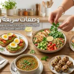 الدليل الشامل: وصفات سريعة وصحية لأسلوب حياة متوازن (أكثر من 20 وجبة)