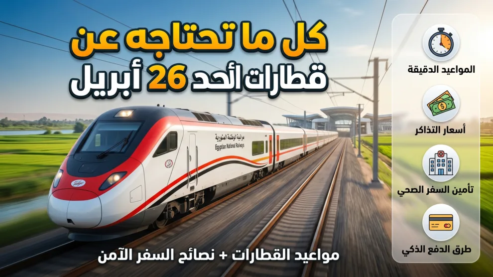مواعيد القطارات اليوم الأحد