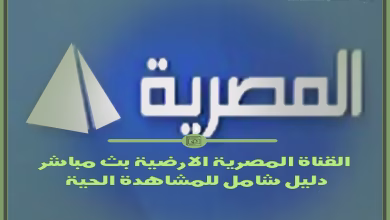 القناة المصرية الارضية بث مباشر: دليل شامل للمشاهدة الحية